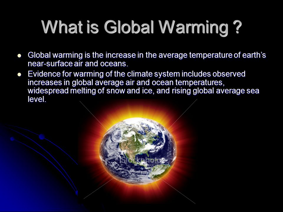 Global Warming Extended Definition Essay